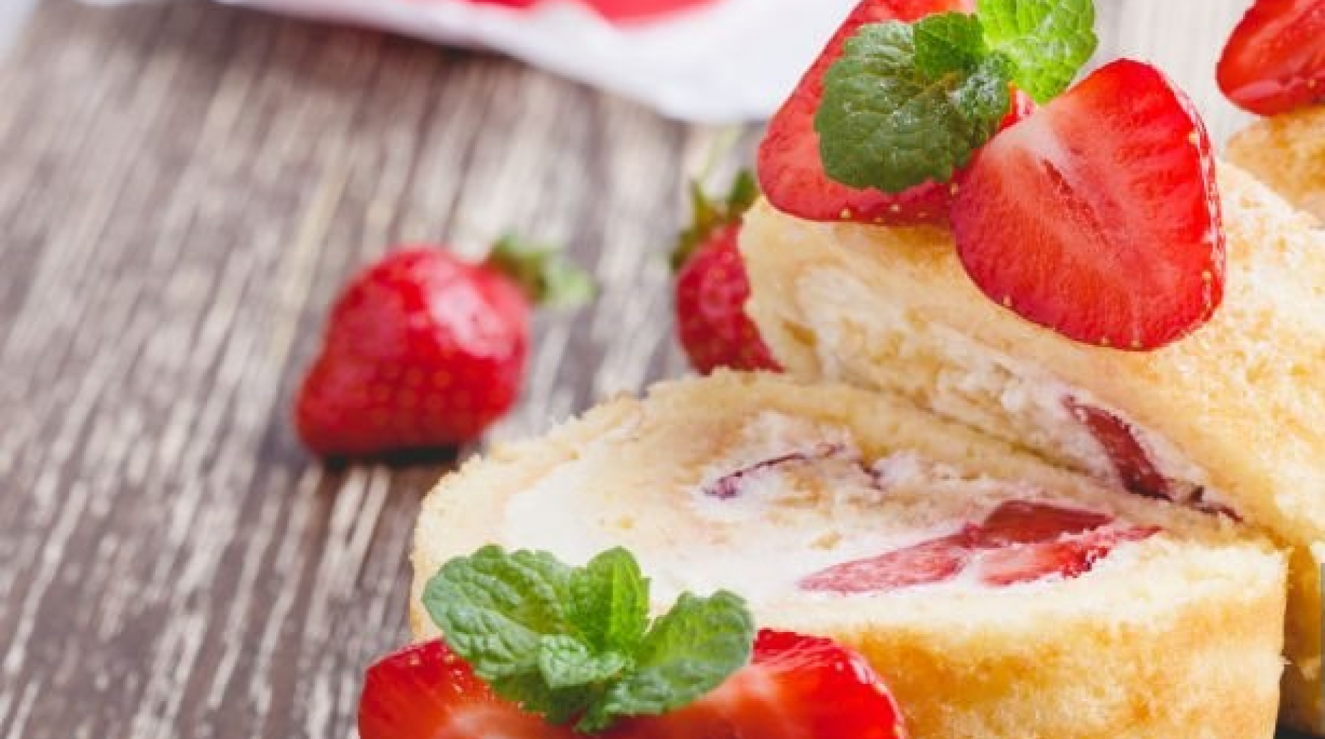 Erdbeerroulade